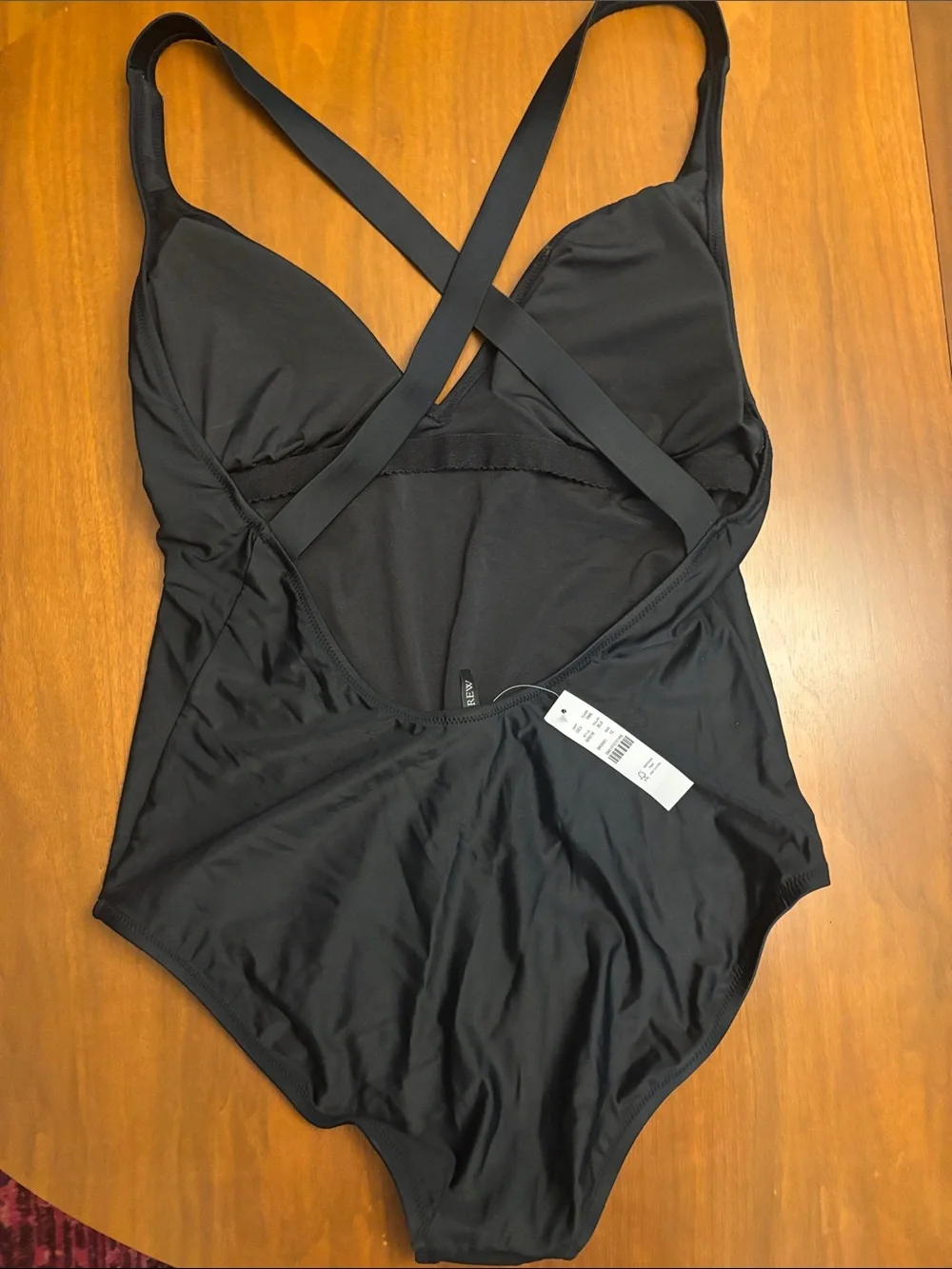 J. Crew Black One-Piece Swimsuit with Crisscross Back